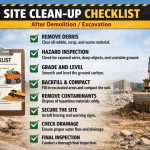 Site Clean-Up Checklist After Demolition or Excavation