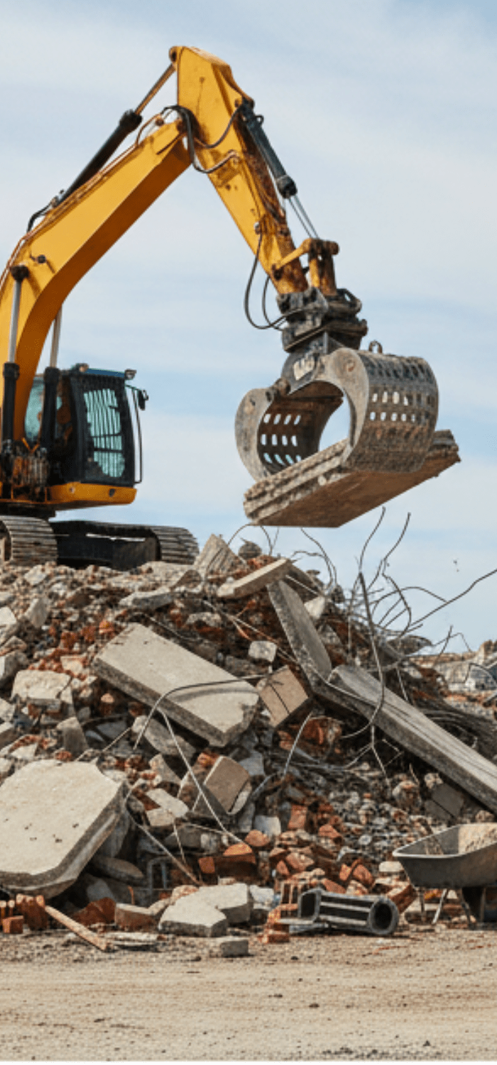 Construction demolition waste management on a Melbourne project