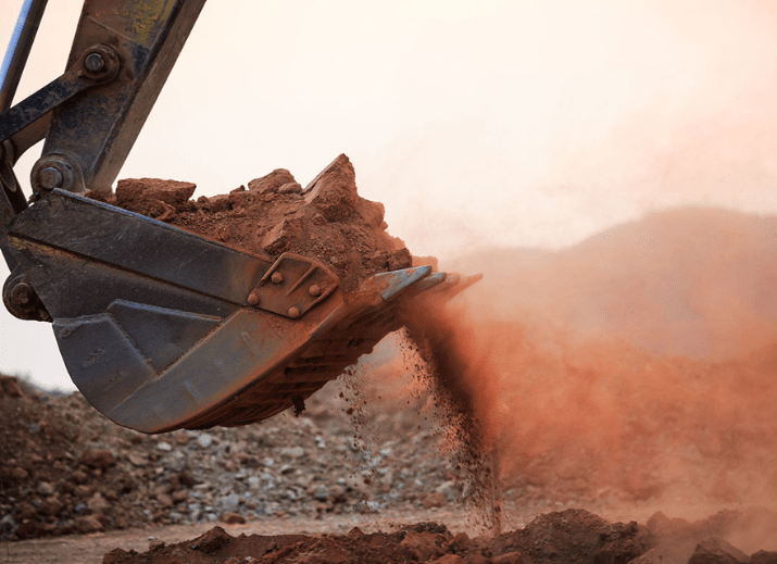Soil removal in Melbourne loading excess dirt for disposal